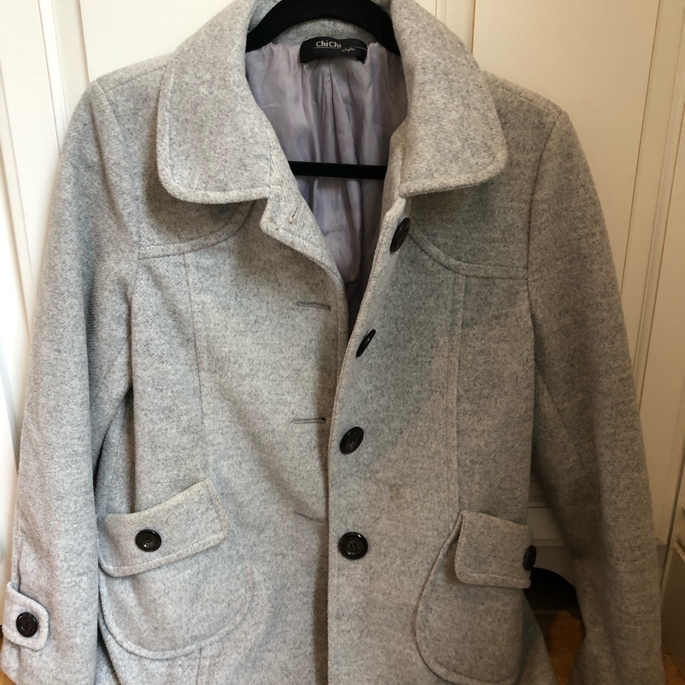 Grey Pea Coat